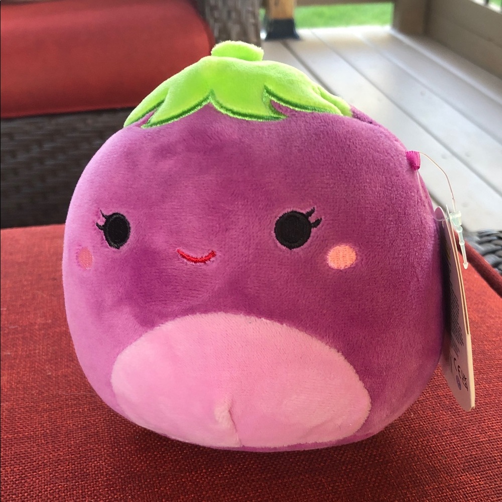 Squishmallows Eggplant Glena 5”